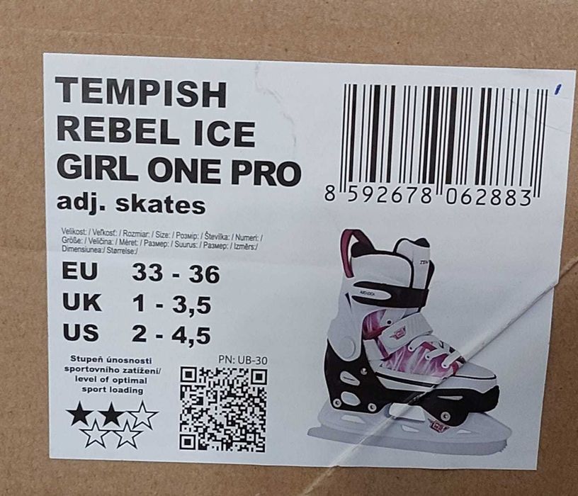 Łyżwy regulowane dziewczęce Tempish