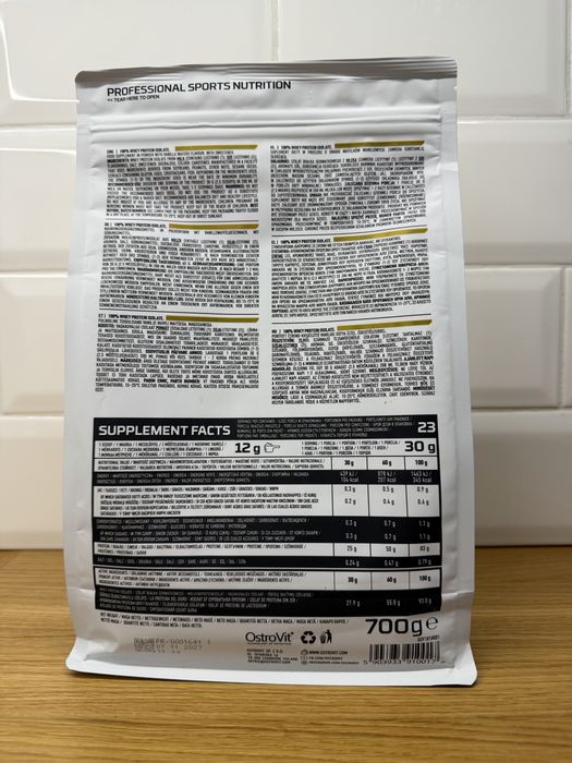 WPI OstroVit 700g waniliowe wafelki