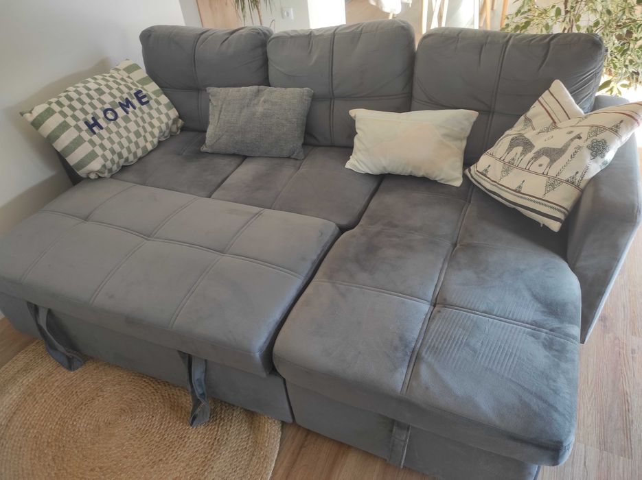 Sofa cama e chaise longue