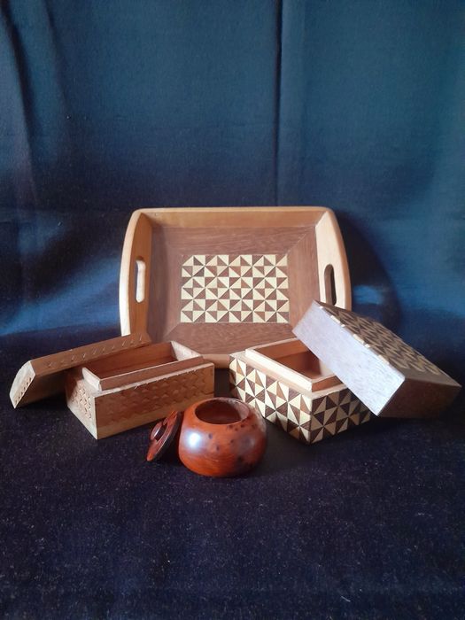 Conjunto Caixas de madeira