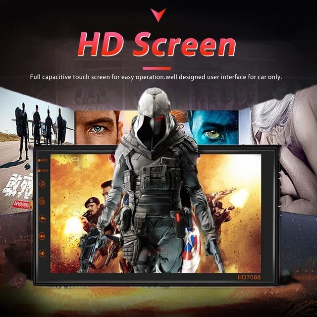 Rádio Universal Android 13 2din 7 polegadas GPS Bluetooth FM RDS NOVO