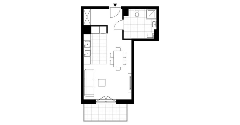 1-pokojowe mieszkanie 34 m² + balkon Bez Prowizji - Widok 4