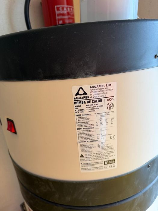 Bomba de calor AQUAFER 100Litros como nova
