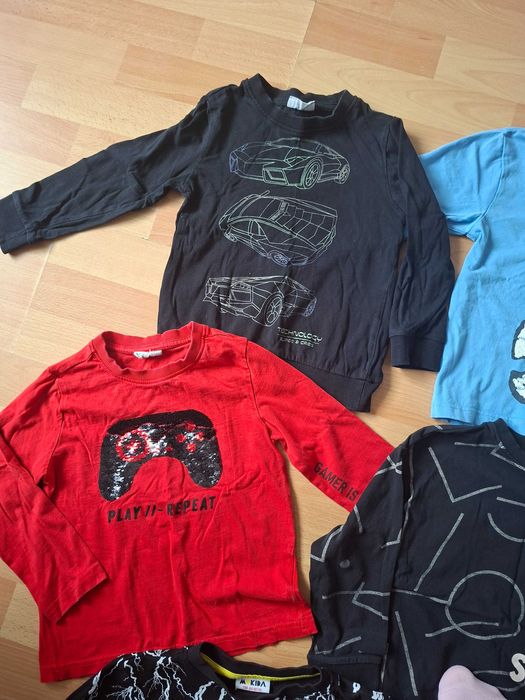 Bluzka chłopięca długi rękaw Coccodrillo r. 110 (8 sztuk)