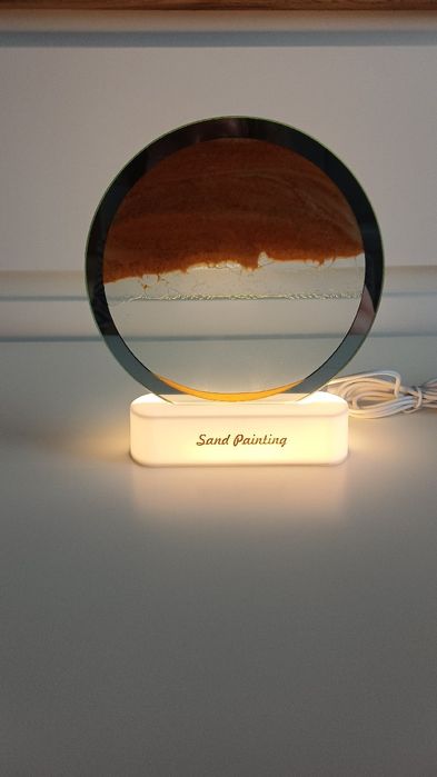 Lampka Nocna Led, Malowanie Piaskiem, Mobilna Klepsydra, Sztuka 3D