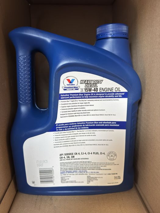 Олива моторна Valvoline Premium Blue 15W-40 API CK-4