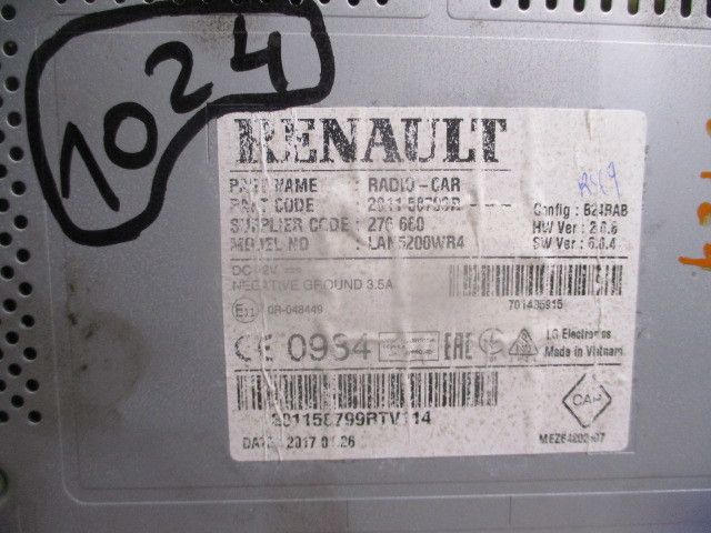 Rádio / auto-rádio DACIA Sandero II (5S_)