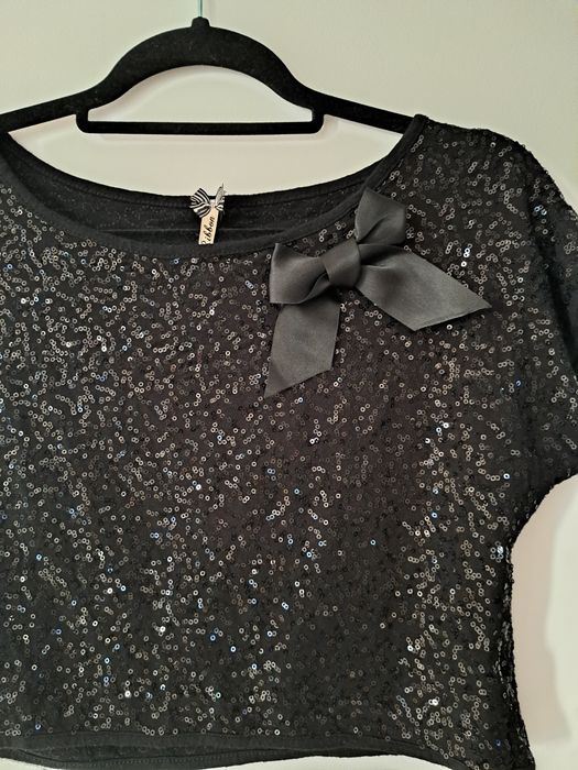 *Elegancka krótka bluzka z wiskozy ,rozmiar 40.