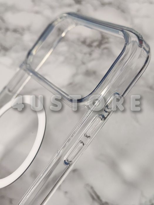Чехол Crystal Case Magsafe на iPhone 17 18 Pro Max прозрачный Противоударный не желтеет чохол прозорий протиударний не жовтіє