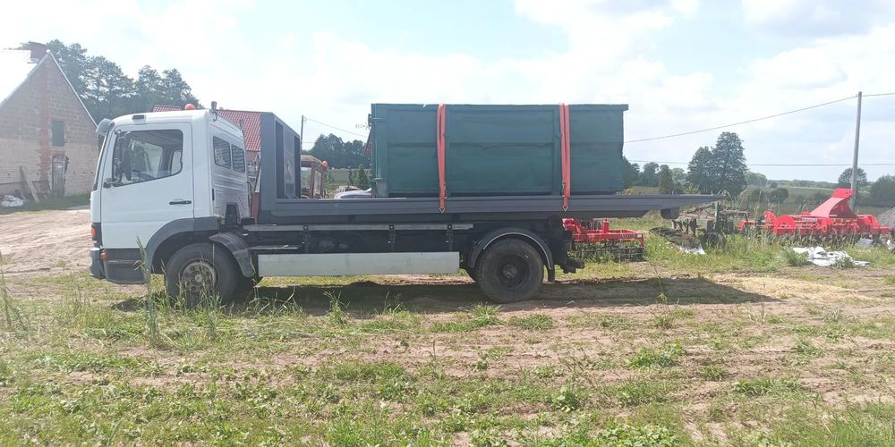 Mercedes-Benz Atego 1523  Hakowiec Atego 1523 + kontener + platforma