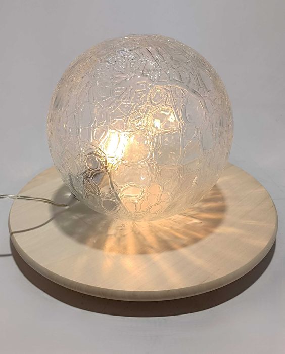 Candeeiro de mesa Globo | Tranparente | Vidro da Marinha Grande