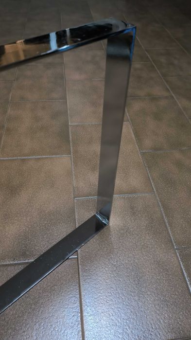 Pés cromados retangulares 46x40x5cm (Conj. de 2 unidades)