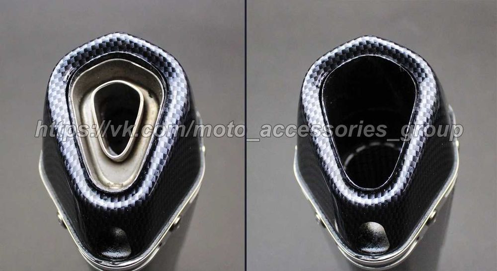 Мото прямоток прямоточний Akrapovic Carbon прямоточный глушитель