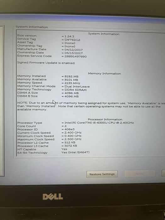 Dell Latitude e7270