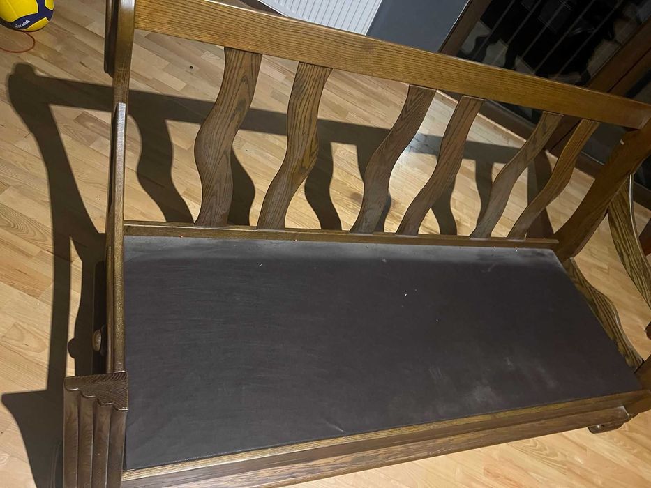 Sofa dębowa  2 szt 170x70 120x70