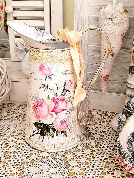 Konewka vintage shabby