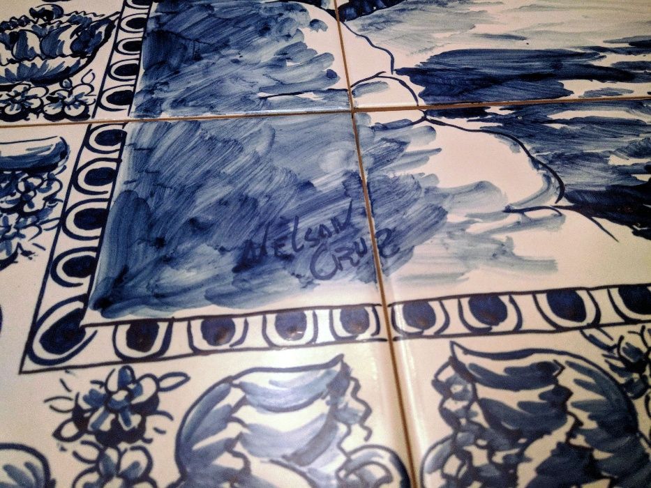 Painel Azulejos Nelson Cruz