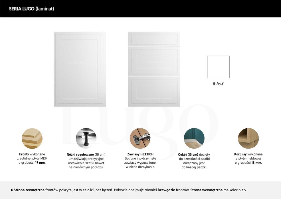 SK Kuchnia LUGO meble, szafki kuchenne TRANSPORT wycena