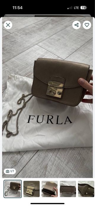 Оригінальна шкіряна сумка Furla