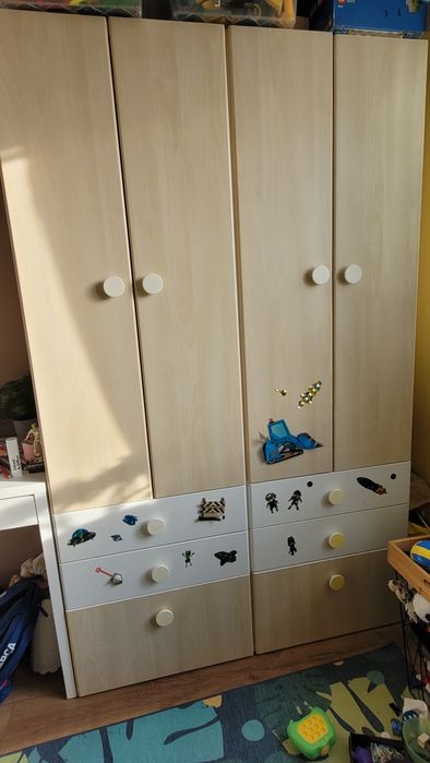 Dwie szafy dziecięce IKEA SMÅSTAD / PLATSA – komplet, pojemne