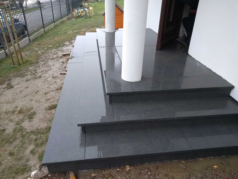 Schody tarasy balkony blaty kuchenne.granit marmur