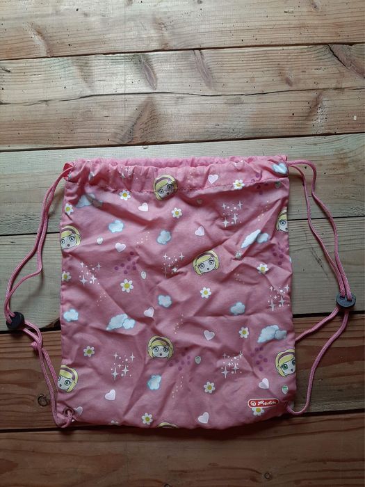 Worek różowy z dziewczynką