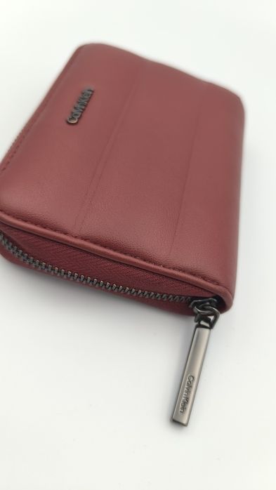 Portfel Calvin Klein bordowy