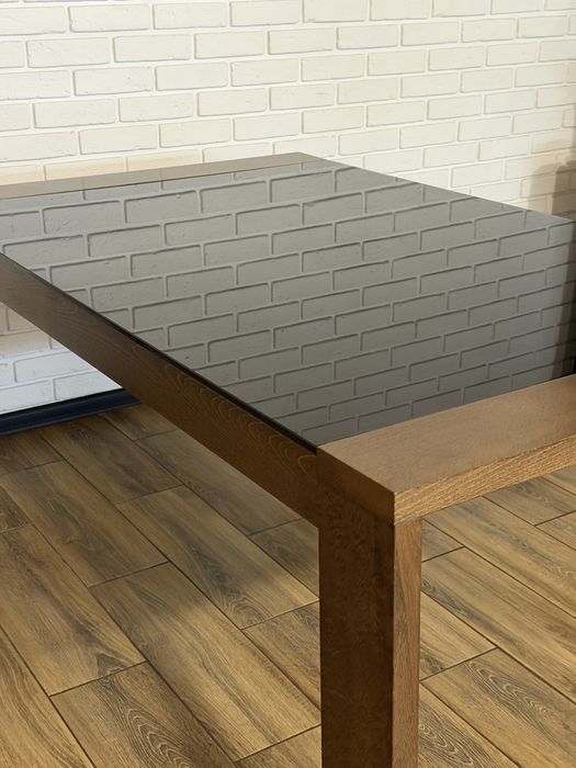 Продам стіл дерево/скло