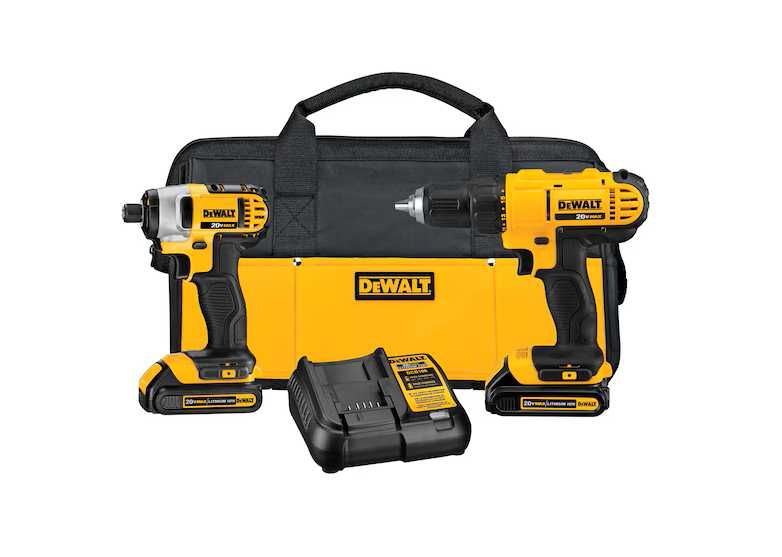 Zestaw COMBO Wiertarko wkrętarka, Zakrętak udarowy DeWalt 20V DCK240C2