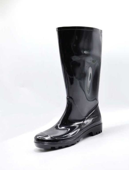 Kalosze gumiaki lakierowane damskie czarne rozmiar 39