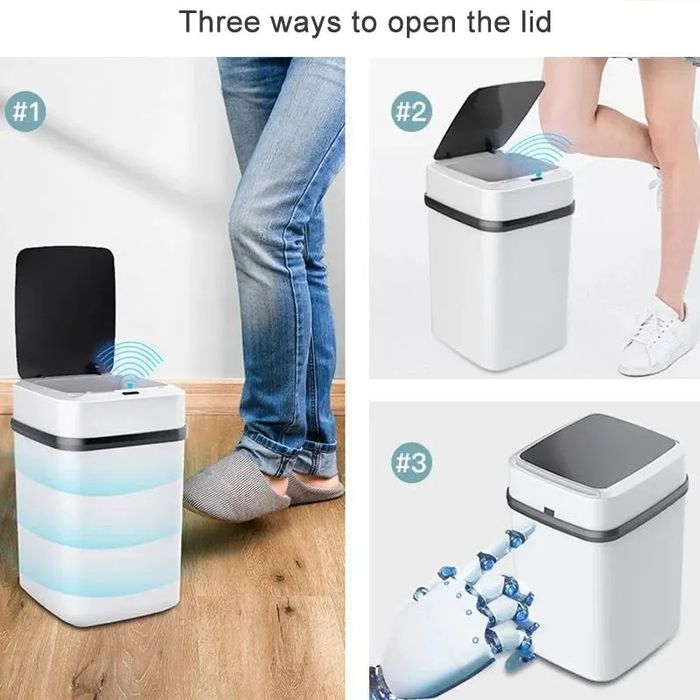 Inteligentny kosz z automatycznym otwieraniem