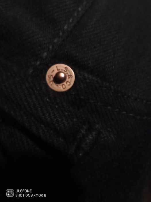 Spodnie jeans Levis 751 czarne W 33 L 34 męskie dżinsowe