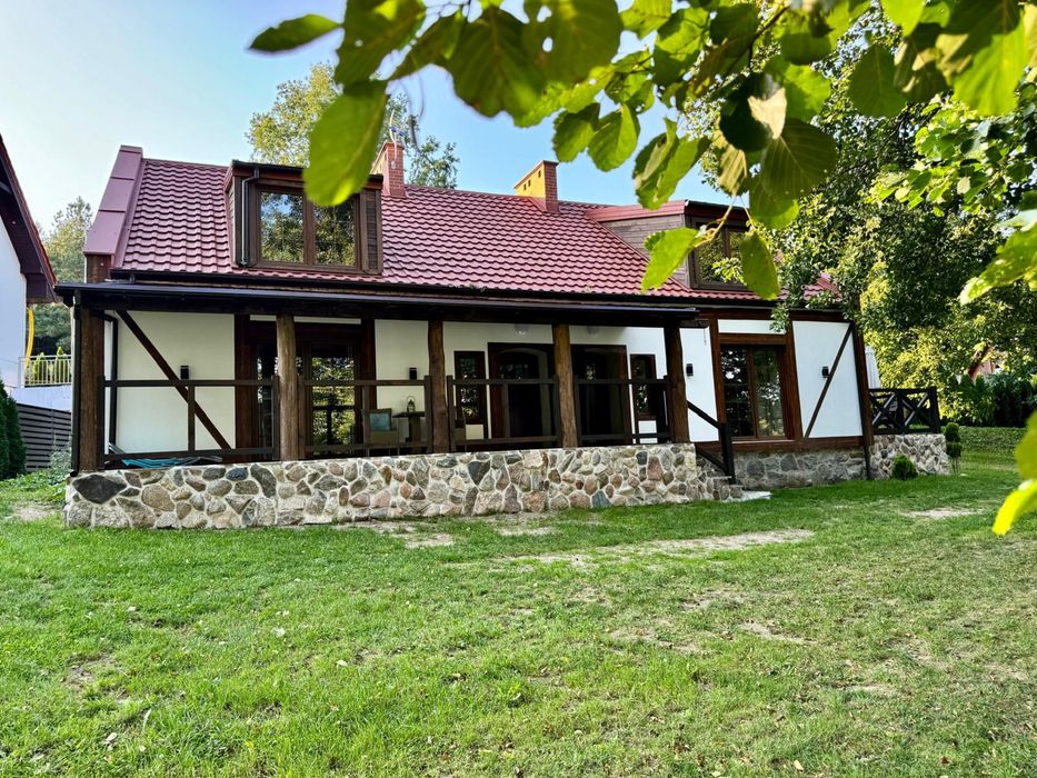 Domek, Mazury, Majówka, linia brzegowa, Sauna, bania