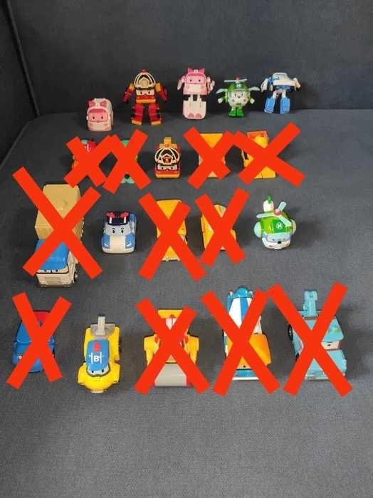 Металеві машинки Robocar Poli