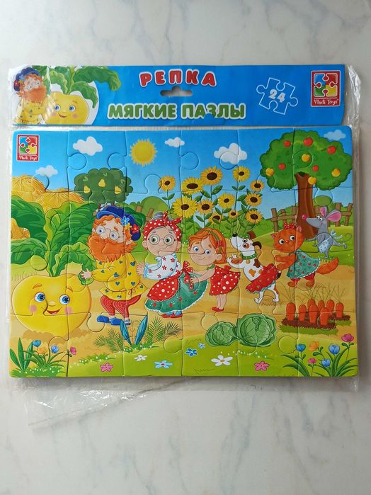 М'які пазли Vladi Toys Ріпка та Рукавичка по 24 елементи