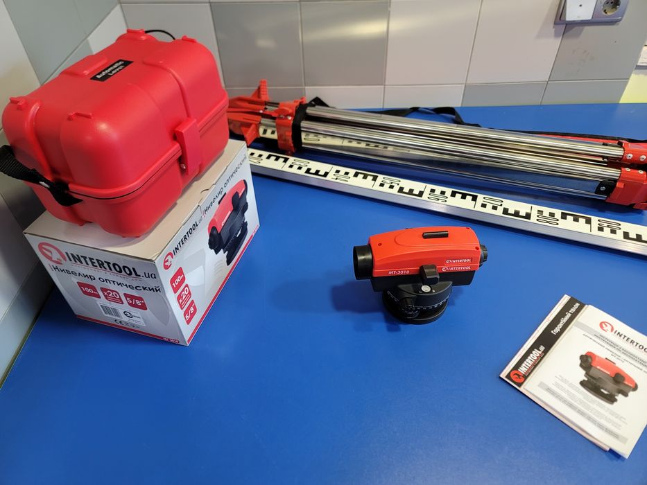 Оптический нивелир на 100м Комплект Рейка 5м Штатив /Тринога Гарантия