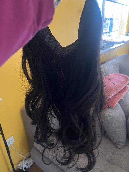Extensões novas dor castanho