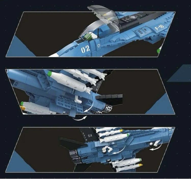 Лего Конструктор військовий винищувач F-16 Air Force 753 деталі