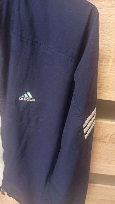 Granatowa markowa kurtka Adidas M/L