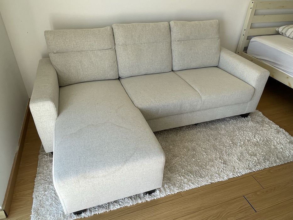 Sofá 3 Lugares com chaise long
