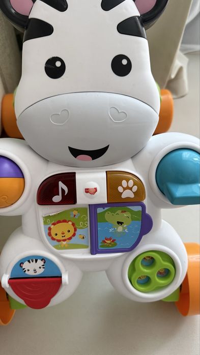 Інтерактивні ходунки  толокар Fisher-Price Зебра (DLD80)