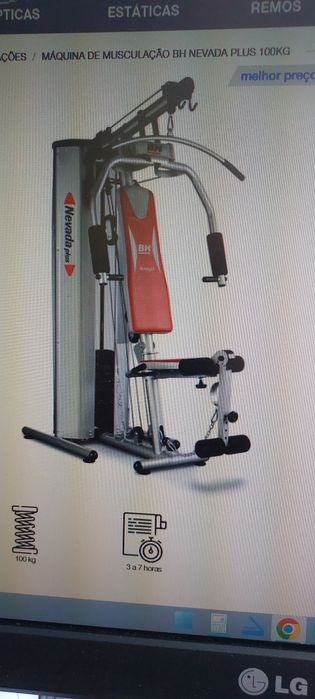 Vendo maquina musculação  BH Nevada Plus 100kg
