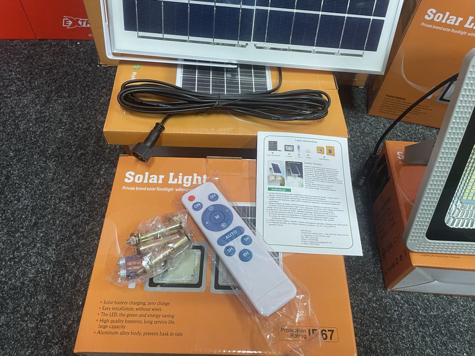 Lampa solarna VÖGLER GmBh 200W neutral, sensor zmierzchu SOLAR LIGHT