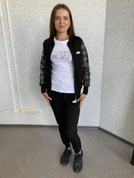 Жіночий чорний костюм Туреччина люксякість