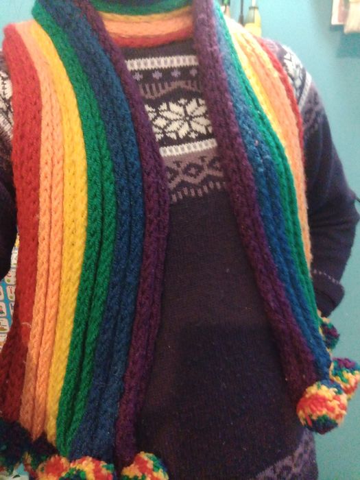 Шарф Веселка яскравий