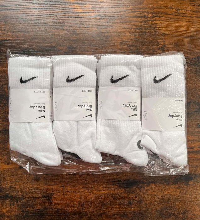 Skarpetki Nike 12 par długie skarpetki białe