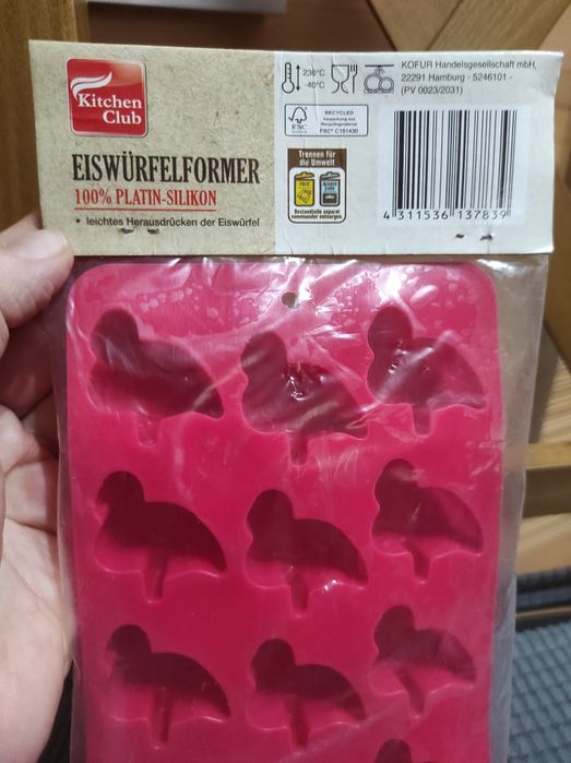 Silikonowa foremka do kostek lodu