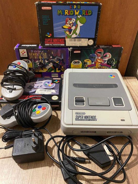 Приставка Super Nintendo Японія з трьома іграми