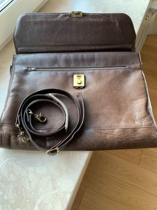 Портфель шкіряний для документів TERGAN, б/в