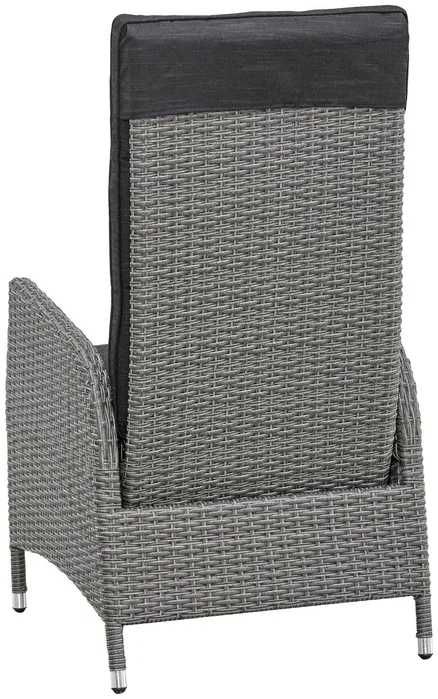 Zestaw mebli ogród/ taras BRISBANE stół+ 6 foteli z regulacją